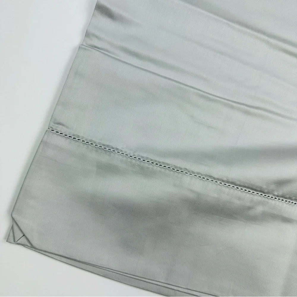 Hotel Collection Supima Cotton Palladium Grey King Flat Sheet
